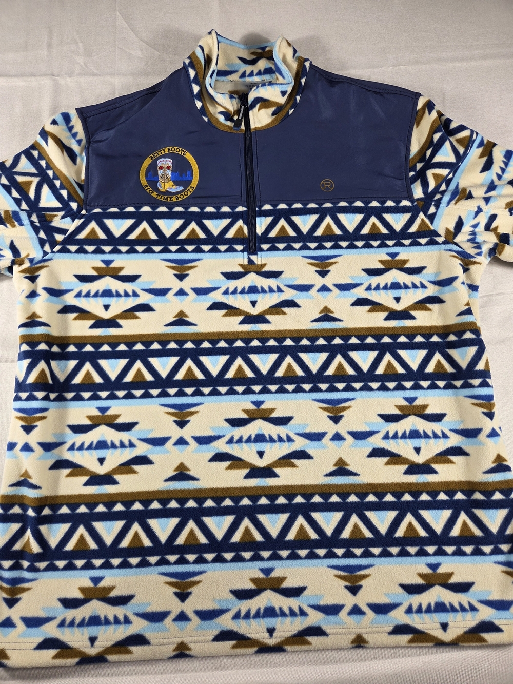 Roper XL Southwestern Aztec Fleece 1/4 Zip Pullover